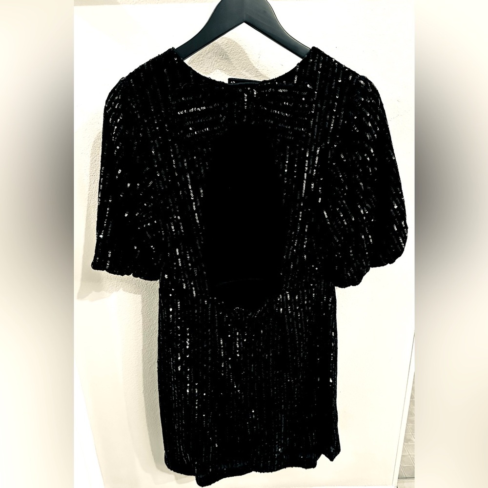 Black Sparkly Mini Dress Size Medium
